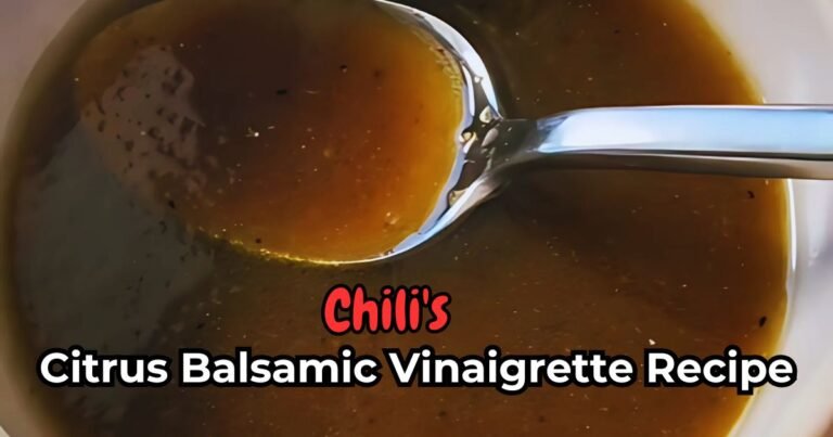 Chili's Citrus Balsamic Vinaigrette Recipe