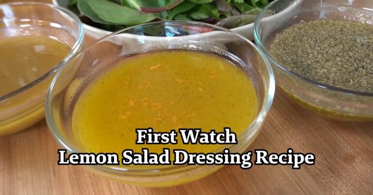 First Watch Lemon Salad Dressing Recipe