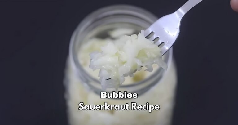 Bubbies Sauerkraut Recipe