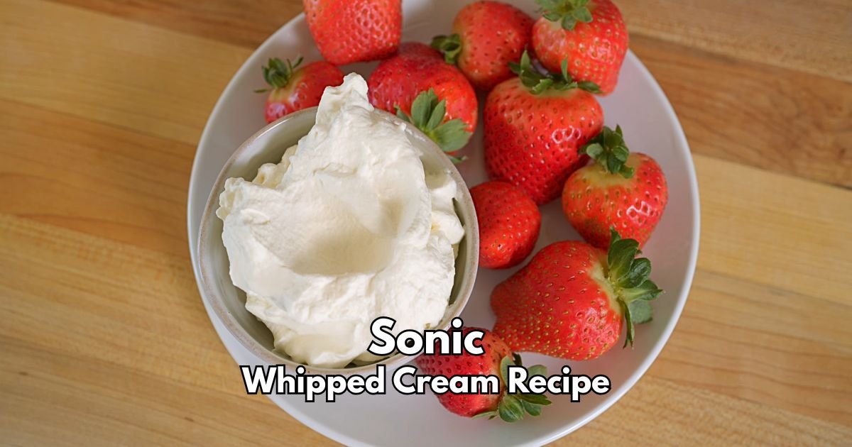 Sonic Whipped Cream Recipe