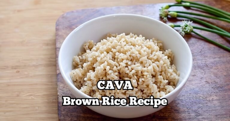 CAVA Brown Rice Recipe
