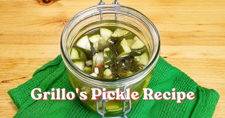 Grillo’s Pickle Recipe | How to Make Them at Home
